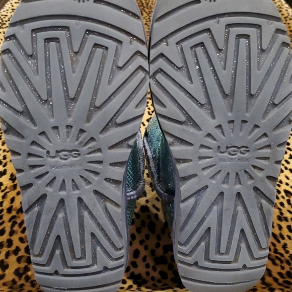 UGG Blue Sequined Short Boot Sz EU 36 US 5 - Picture 6 of 12